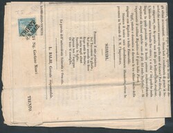 Zeitung, 6 Ia  1851, Zeitungsmarke "Blauer Merkur" in Type Ia, ...