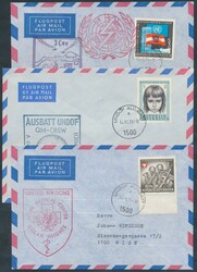 UN-Feldpostbriefe Golanhöhen  UNO 1976/78, drei Luftpostbelege vom ...