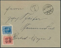 Sassone 68+70  1918/19, Bozen 3: 15 su 15 Heller + 25 su 25 Heller su ...