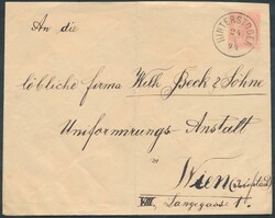 Hinterstoder  1894, "HINTERSTODER 24/4/94" (Klein 1685a, 15 P.) auf 5 ...