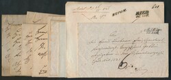 11 Belege Ried  1836/46, Korrespondenz von 5 Franko- oder Portobriefe ...