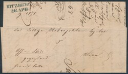 Kitzbühel  1848, "KITZBICHL / 26. APR.", klarer schwarzblauer ...