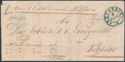 Geldbrief Kufstein  1849, Ex-offo-Geldbrief Nr. 172 von Kufstein 6. ...