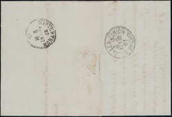 ELGG 1861, 10Rp blau, farbfrisch, vollrandig auf sauberem Brief mit ...