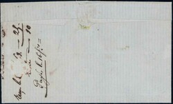 GENEVE 1863, 5Rp braun, farbfrisch, vollrandig auf sauberem Brief, ...