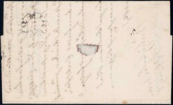 KIRCHBERG 1858, 10Rp blau, farbfrisch, berührt auf sauberem Brief ...