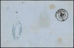 BERN 1861, 10Rp blau, farbfrisch, weissrandig auf sauberem Brief, ...