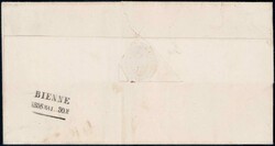 1856, 20Rp orange, farbfrisch, auf sauberem Brief von Zürich, ...