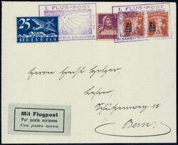 1926, sauberer Flugpostbrief mit violettem StempelAutomatically ...