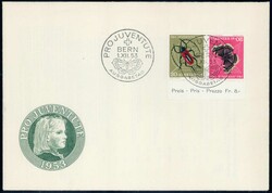1953, PJ Kehrdruck mit ET-Vollstempel auf FDC