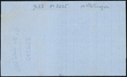 1863, 2c grau auf Drucksache von Zürich, Bahnpoststempel ST. ...