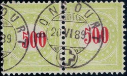 500c gelbgrün im Paar, gest. BONCOURTAutomatically generated ...