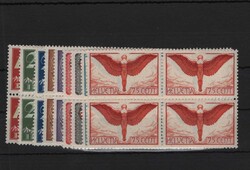 1923/40, Viererblockserie (11), jeweils 2x ** und 2x *Automatically ...