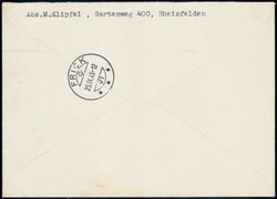 1945, PP Serie (4) mit guter Zusatzfrankatur auf R-Brief von ...