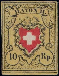 Type 39 B/LU, vollrandig, kleine Stelle nachgefärbt, sehr seltene ...