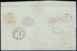 THUN 1852, Rayon II, Type 13 B/RU, vollrandig auf Brief nach ...
