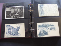 Stadt Luzern, Album mit über 120 Ansichtskarten von Hotels, dabei ...