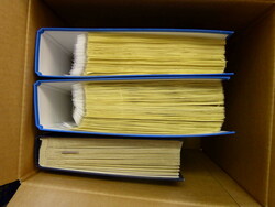 Schweiz-Posten in 2 Boxen, dabei Stempel, Kehrdrucke, Bündeliware, ...