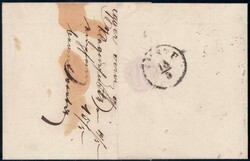 1853, 2Kr schwarz, breitandig auf Brief von PESTAutomatically ...