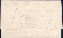 1852, 5c grün, vollrandig auf sauberem Brief, ...