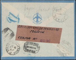 1940, zensurierter Luftpostbrief mit guter FrankaturAutomatically ...