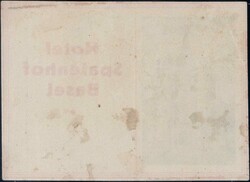 Basel Hotel Spalenhof ca. 1880/85, Koffer-Vignette