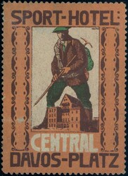 Davos-Platz Sport-Hotel Central, Vignette, dünne Stelle