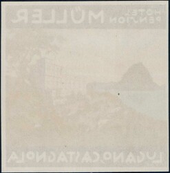 Lugano Hotel Müller, Koffer-Vignette