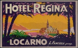 Locarno Hotel Regina 1906, Koffer-VignetteAutomatically generated ...