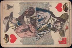 Ouchy Hotel Beau Rivage ca. 1910, Spielkarte mit Hotel-Werbung