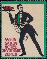 Zürich Hotel St. Gotthard ca. 1910, Vignette