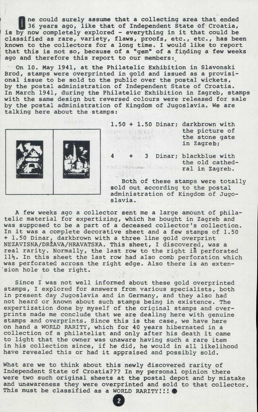 Image 3 for lot number 577 for 14th Pilatusmail-Auktion