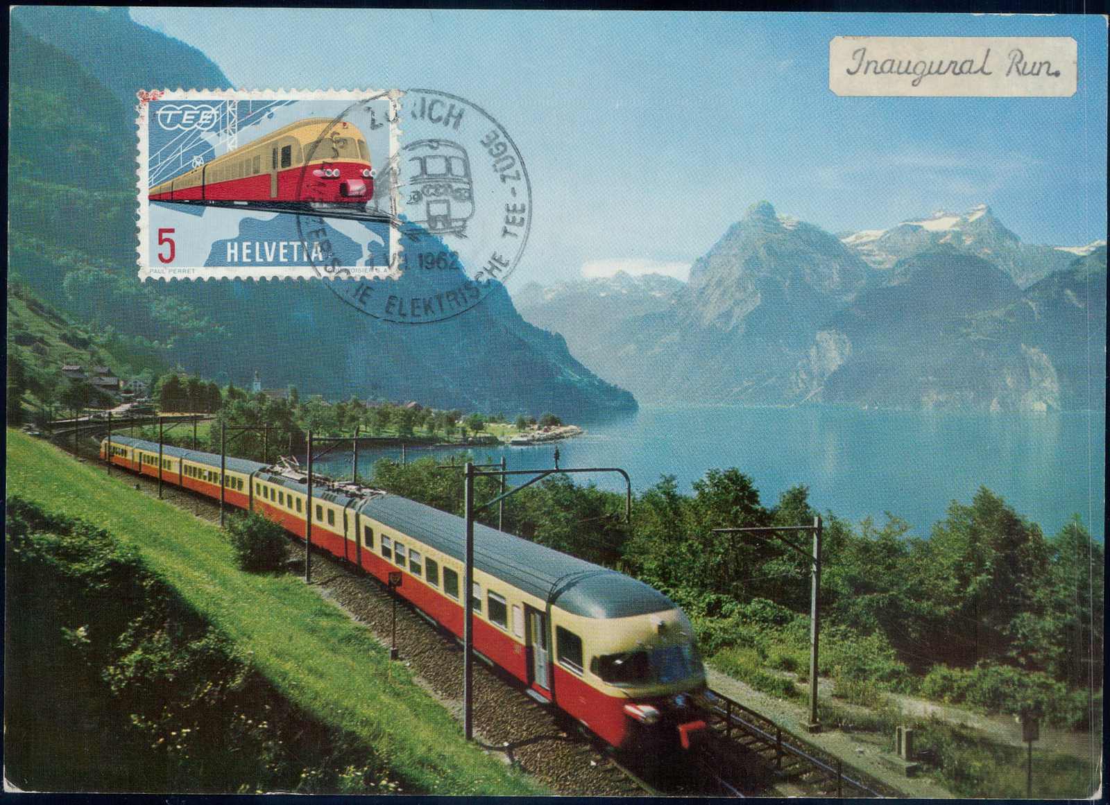 1962, 5c Tee-Zug auf Maximumkarte