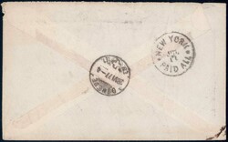 BEX Grand Hotel des Salines 1893, 25c grün auf Brief nach USA, ...