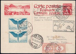 1926, Mittelholzer Afrikaflug bis Catania, taxierte ...