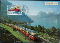 1962, 5c Tee-Zug auf Maximumkarte