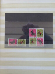 Zusammenhängende Werte/Nachportomarken, Lot in Album