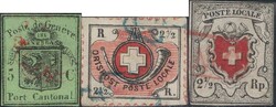 Kantonalmarken/Poste Locale, Lot von 3 Fälschungen, alle Attest ...