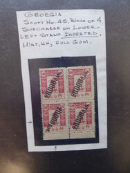 Georgien, Lot in Mappe, dabei diverse AbartenAutomatically generated ...