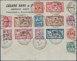 Französische Kolonien, Sait, Guyane etc., Lot in Mappe