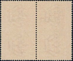 Fezzan 1943, 7.50Fr auf 50c Flugpost im postfrischen Paar, 1200.-