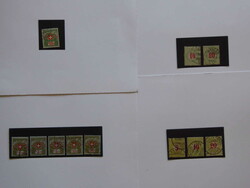 Nachporto/Portofreiheit, Lot auf Einsteckkarten + einige Belege