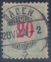Nachportomarken 6 Werte, dabei 18A K *, 20A K *, 21A K *, 19+22A K ...