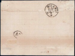 Italien 1874, 3c schwarz auf Drucksache von Lugano nach Milano, 800.-