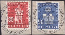 1958/60, 2 Serien mit ET-Vollstempel (9)Automatically generated ...