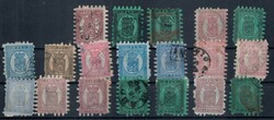 Finnland 1856/66, Lot von 24 Werten, untersch. Erhaltung, sehr hoher ...