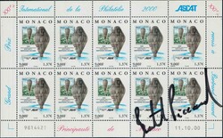 Monaco 2001, Fr. 2.00 Ballon B>reitling, Bogen und FDC je mit ...