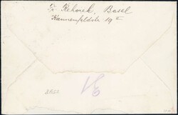 1922, 30c Flügelradaufdruck auf sehr sauberem R-Brief von Basel nach ...