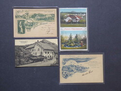 BASEL-LAND, 13 alte Ansichtskarten von Hotels und Kurhäuser, dabei 5 ...