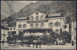 Postkutschen, Album mit 50 Ansichtskarten, dabei Westschweiz, ...